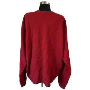 Vintage Abercrombie & Fitch Country Clothes Men Large Red Pullover Wool Sweater
